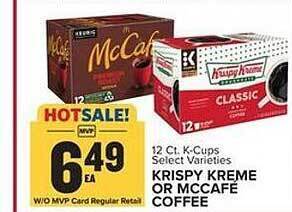 Food Lion Krispy kreme or mccafé coffee offer