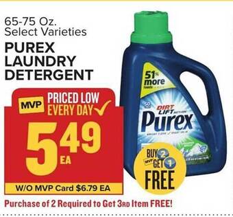 Food Lion Purex laundry detergent offer
