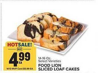 Food Lion Food lion sliced loaf cakes offer