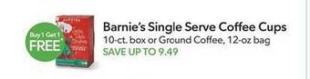 Publix Barnie's single serve coffee cups offer