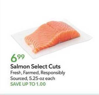 Publix Salmon select cuts offer