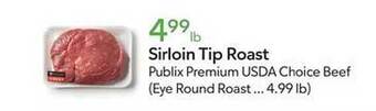 Publix Sirloin tip roast offer