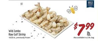 Sprouts Farmers Market Wild jumbo raw gulf shrimp offer