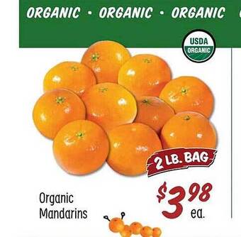 Sprouts Farmers Market Organic mandarins offer
