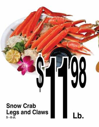Super Saver Snow crab legs and claws offer