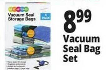 Ocean State Job Lot Vacuum seal bag set offer