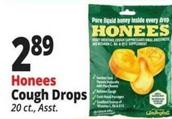 Ocean State Job Lot Honees cough drops offer
