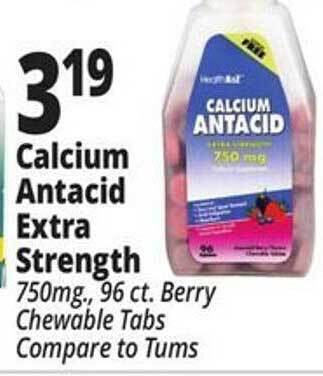 Ocean State Job Lot Calcium antacid extra strength offer