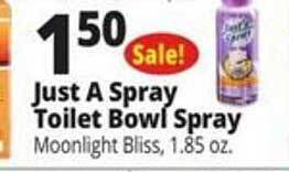 Ocean State Job Lot Just a spray toilet bowl spray offer