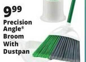 Ocean State Job Lot Precision angle broom with dustpan offer