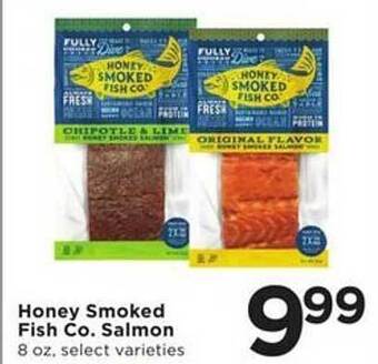 Honey smoked fish co. salmon
