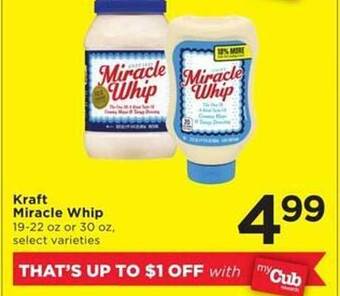 Cub Foods Kraft miracle whip offer