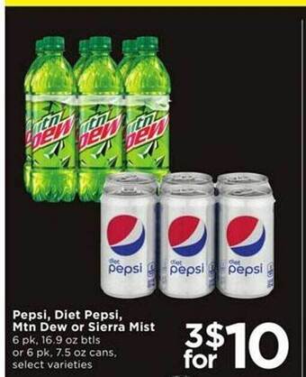 Cub Foods Pepsi, diet pepsi, mtn dew or sierra mist offer