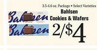 Morton Williams Bahlsen cookies & wafers offer