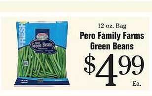 Morton Williams Pero family farms green beans offer