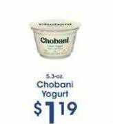 Price Rite Chobani yogurt offer