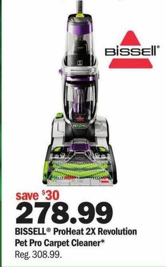 Meijer Bissell proheat 2x revolution pet pro carpet cleaner offer
