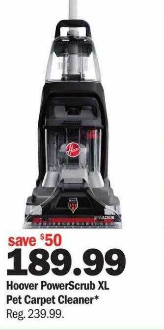 Meijer Hoover powerscrub xl pet carpet cleaner offer
