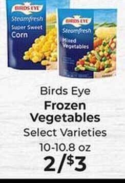 Sunset Foods Birds eye frozen vegetables offer