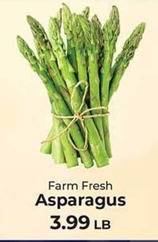 Sunset Foods Farm fresh asparagus offer