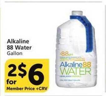 Vons Alkaline 88 water offer
