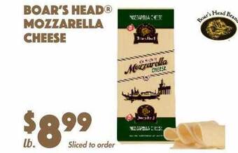 The Food Emporium Boar's head mozzarella cheese offer