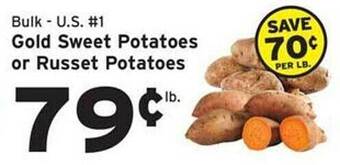 Hannaford Gold sweet potatoes or russet potatoes offer