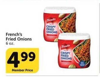 Vons French's fried onions offer