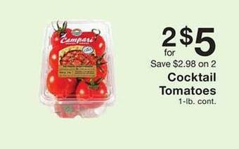 Fairway Store Market Cocktail tomatoes offer