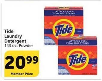 Vons Tide laundry detergent offer