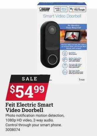 Ace Hardware Feit electric smart video doorbell offer