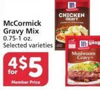 Vons Mccormick gravy mix offer