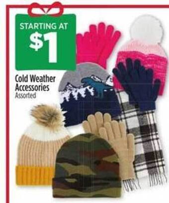 Dollar General Cold weather accessories offer