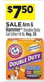 Dollar General Arm & hammer double duty cat litter offer