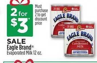 Dollar General Eagle brand evaporated milk offer