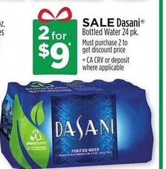 Dollar General Dasani bottled water offer