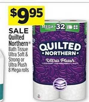 Dollar General Quilted northern bath tissue ultra soft & strong or ultra plush offer