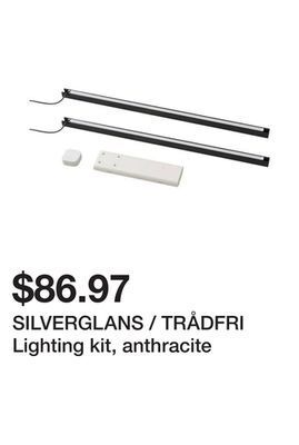 Ikea Silverglans / trådfri lighting kit, anthracite offer
