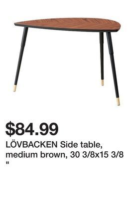 Ikea Lövbacken side table, medium brown, 30 3/8x15 3/8 " offer