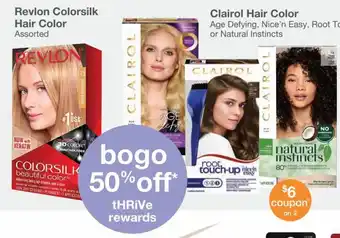 Kinney Drugs Revlon Colorsilk Hair Color, Clairol Hair Color offer
