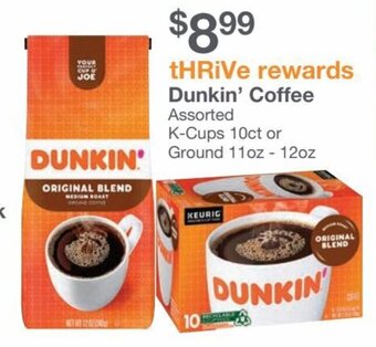 Kinney Drugs Dunkin Coffee offer