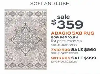 Slumberland Furniture Adagio 5 x 8 Rug offer