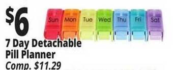 Ocean State Job Lot 7 day detachable pill planner offer