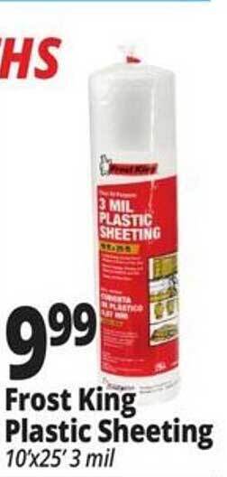 Ocean State Job Lot Frost king plastic sheeting offer