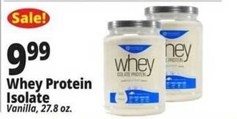 Ocean State Job Lot Whey protein isolate vanilla offer