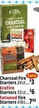 Ocean State Job Lot Charcoal fire starters offer