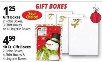 Ocean State Job Lot Gift boxes offer