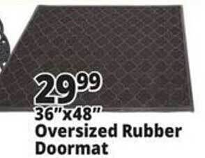 Ocean State Job Lot Oversized rubber doormat offer