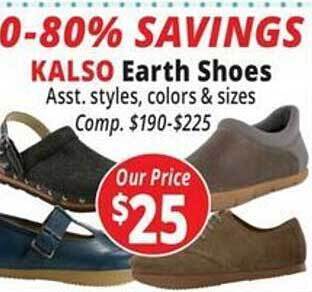 Ocean State Job Lot Kalso earth shoes offer
