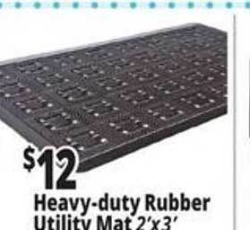 Ocean State Job Lot Heavy-duty rubber utility mat offer
